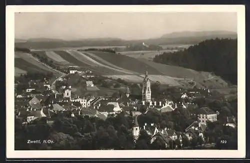 AK Zwettl am Kamp, Ortsansicht mit Kirche