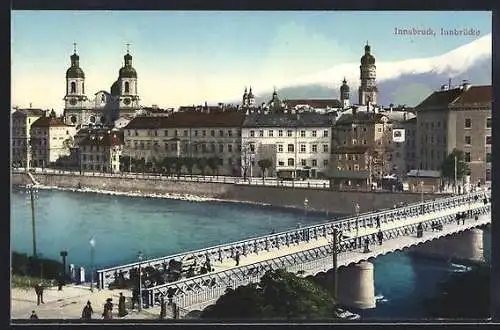 AK Innsbruck, Stadtpartie an der Innbrücke
