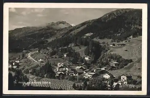 AK St. Anton am Arlberg, Blick auf den Ort