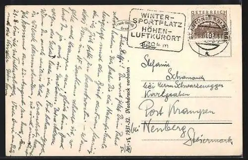 AK St. Anton a. Arlberg, Blick ins Tal mit Ortschaft