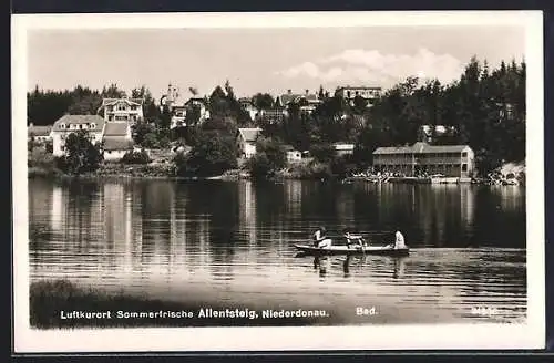 AK Allentsteig /Niederdonau, Uferpartie am Bad