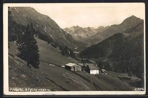 AK Oetz /Tirol, Marlstein, Ortsansicht im Tal