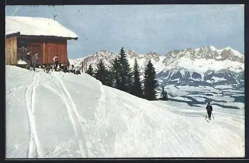 AK Kitzbühel, Seidelalpe gegen den Wilden Kaiser