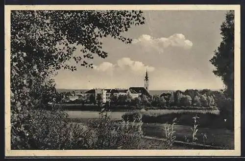 AK Tulln a. d. Donau, Ortsansicht mit Kirche