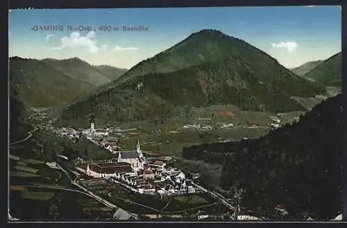 AK Gaming /N.-Oest., Ortsansicht aus der Vogelschau