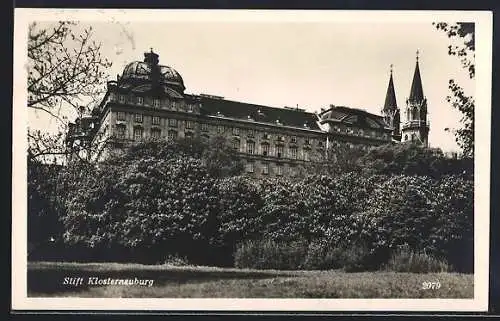 AK Klosterneuburg, Blick auf Stift Klosterneuburg