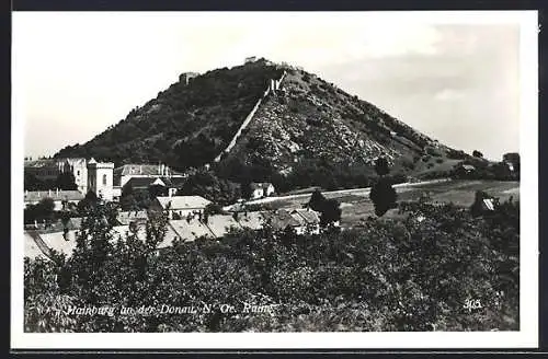 AK Hainburg an der Donau, Blick auf die Ruine