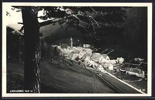AK Annaberg /N.-Oe., Blick auf den Ort im Tal