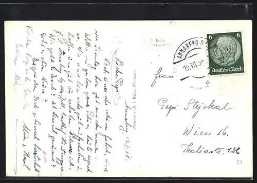 AK Annaberg /N.-Oe., Blick auf den Ort im Tal