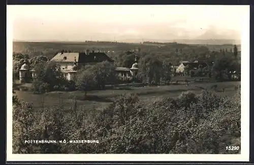 AK Pottenbrunn /N. Ö., Blick auf die Wasserburg