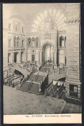 AK Anvers, Gare Centrale, Interieur