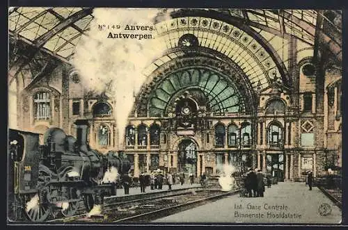 AK Anvers, Int. Gare Centrale