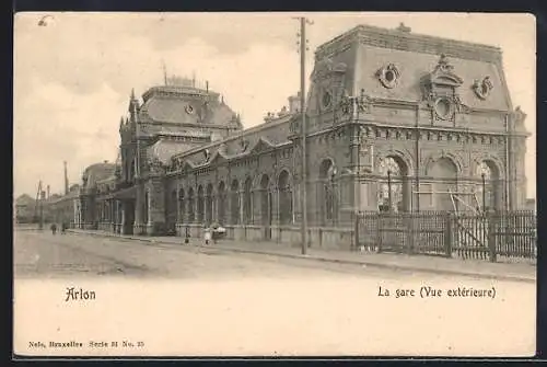 AK Arlon, La Gare, Vue extérieure