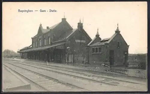 AK Buysinghen, La Gare, Bahnhof