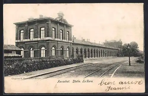 AK Aarschot, La Gare, Bahnhof