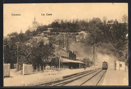 AK Esneux, La Gare, Bahnhof