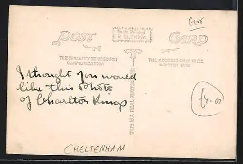 AK Charlton, King`s Church and War Memorial