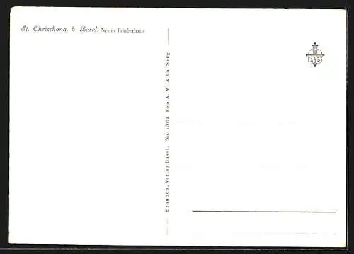 AK St. Chrischona b. Basel, Neues Brüderhaus
