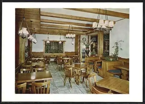 AK Vevey, Hôtel-Restaurant Au Vieux Vevey, Innenansicht