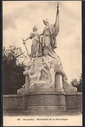AK Neuchâtel, le monument de la République