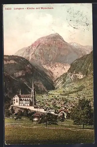 AK Lungern, Kirche mit Wylerhorn