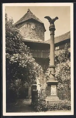 AK Rapperswil, Denkmal im Schlosshof