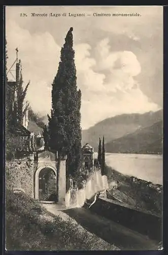 AK Morcote /Lago du Lugano, Cimitero monumentale