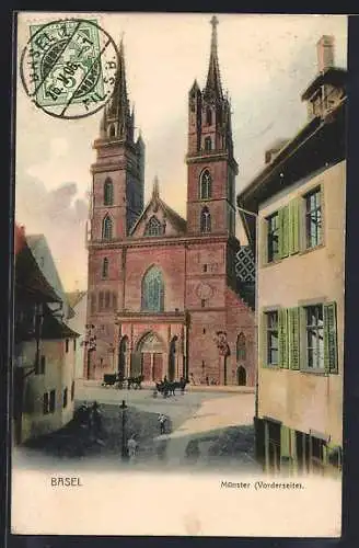AK Basel, Münster, Vorderseite
