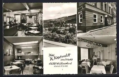 AK Altena /Sauerland, Hotel Würschmidt am Markt, Kirchstrasse 43
