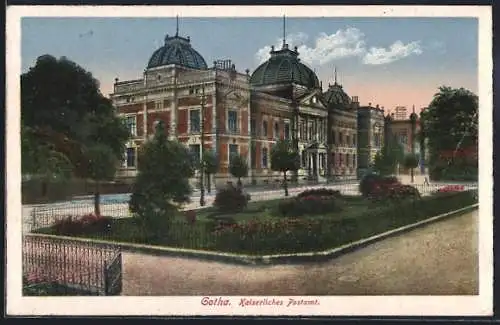 AK Gotha, Kaiserliches Postamt