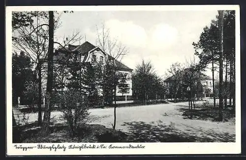 AK Königsbrück i. Sa., Truppen-Übungsplatz, Kommandantur