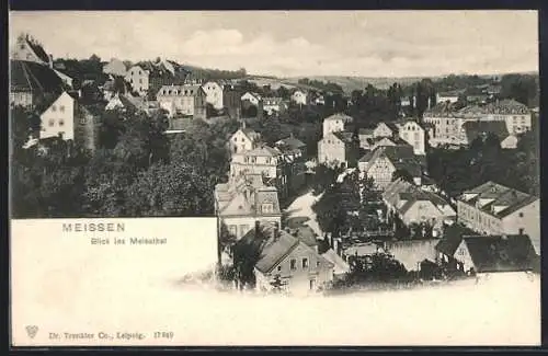 AK Meissen / Elbe, Blick ins Meisatal