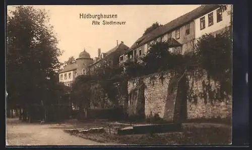 AK Hildburghausen, Alte Stadtmauer