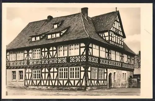 AK Themar i. Thür., Landambulanz, Fachwerkhaus