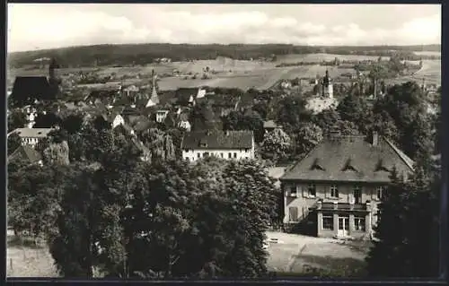 AK Neustadt /Orla, Blick vom Centbaumweg auf Stadt und Landschaft