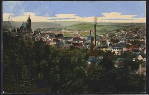 AK Penig, Panorama von der weissen Spitze