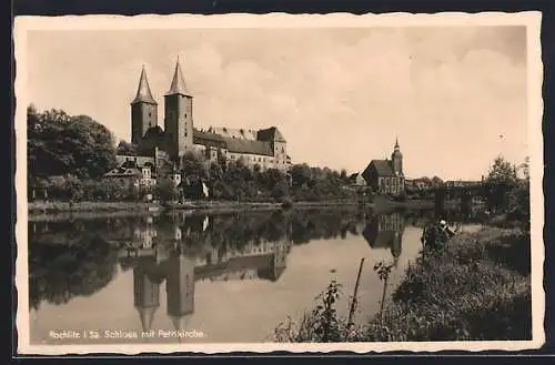 AK Rochlitz i. Sa., Schloss, Petrikirche