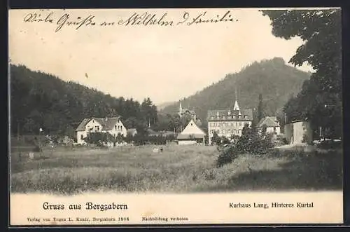 AK Bergzabern, Kurhaus Lang, Hinteres Kurtal