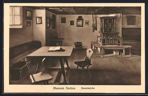 AK Dachau, Museum, Bauernstube