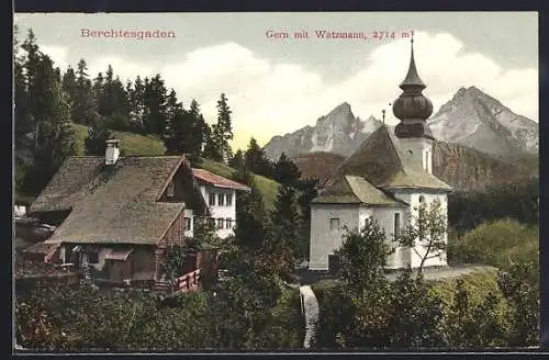 AK Berchtesgaden, Gern mit Watzmann