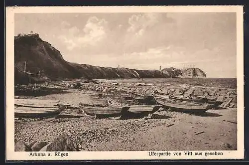 AK Arkona a. Rügen, Uferpartie von Vitt aus gesehen