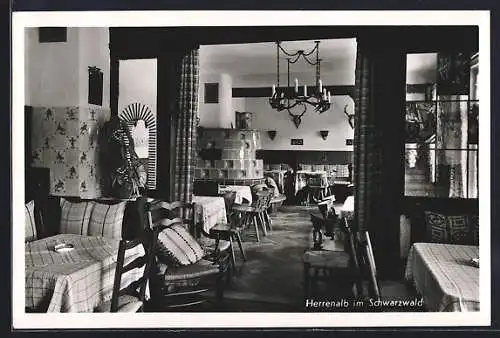 AK Herrenalb im Schwarzwald, Café Harzer, Bes. Frieda Harzer