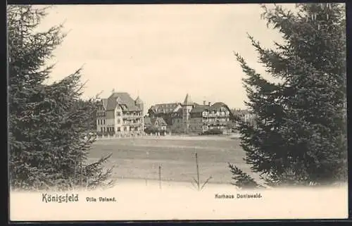AK Königsfeld / Baden, Villa Voland, Kurhaus Doniswald