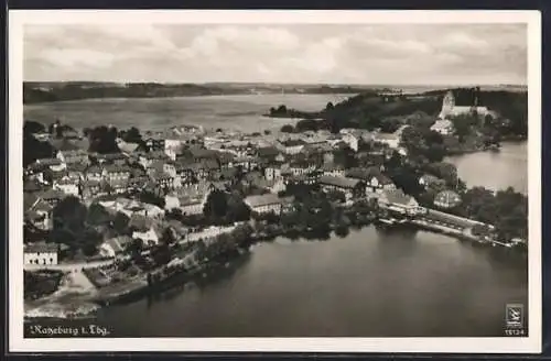 AK Ratzeburg i. Lbg., Stadtansicht aus der Vogelschau