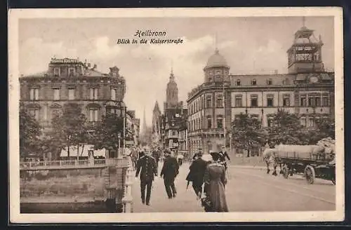 AK Heilbronn, Blick in die Kaiserstrasse