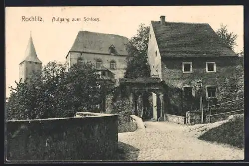 AK Rochlitz, Aufgang zum Schloss