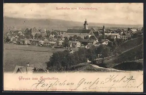 AK Sonthofen, Ansicht vom Kalvarienberg aus