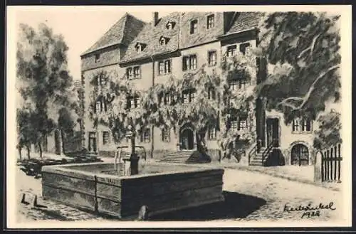 Künstler-AK Lauterbach /H., Burgschloss