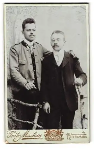 Fotografie Fritz Meschan, Rottenmann, Zwei Herren mit Zigaretten