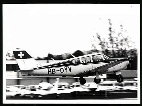Fotografie Flugzeug Piper Niederdecker Propellermaschine Kennung HB-OYV